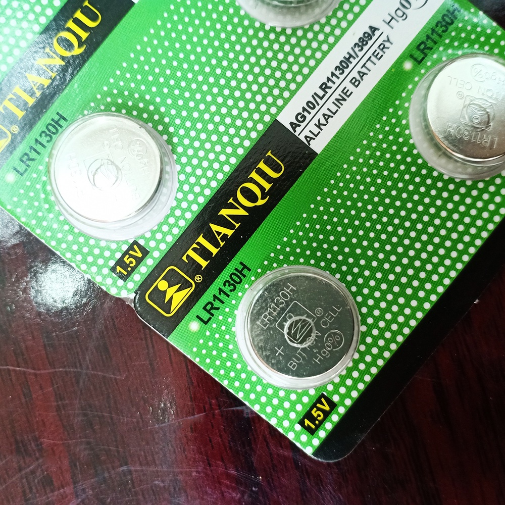 Pin cúc áo LR1130 AG10 / LR44 AG13 Vỉ 1 viên 1.5V Lithium Tianqiu dùng cho nhiều thiết bị