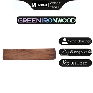 Kê tay gỗ Lim Xanh Green Ironwood cao cấp cho bàn phím cơ