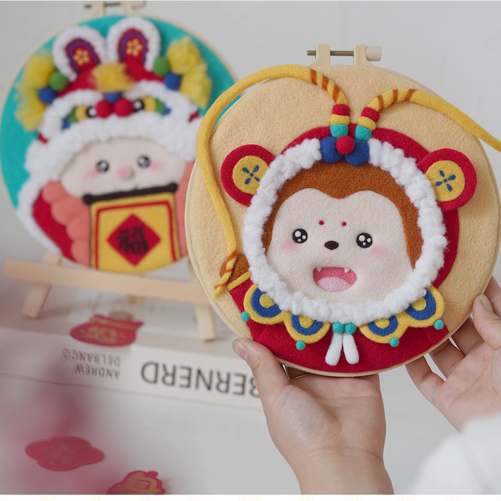 Bộ Dụng Cụ Con Dấu Vải Nỉ Dùng Thêu Tranh Thủ Công diy