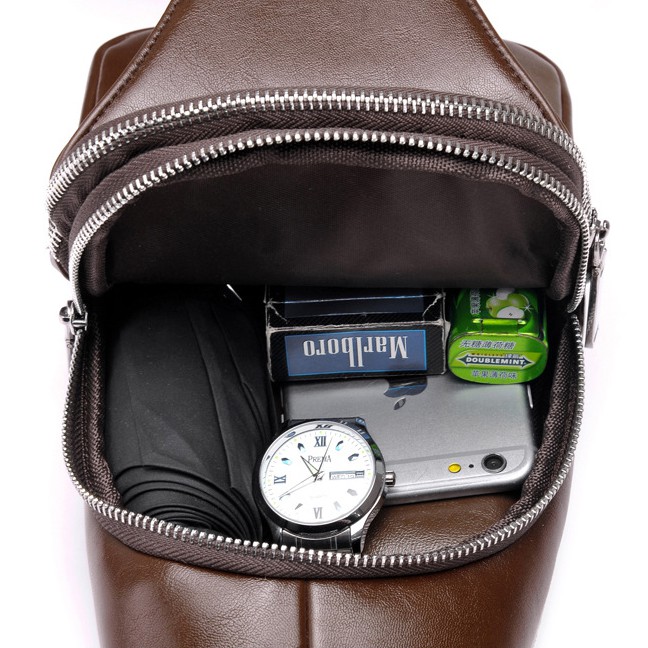 Túi đeo chéo nam da Pu chống nước, túi chéo nam nhiều ngăn tiện dụng, túi đeo chéo mini Hàn Quốc, túi nam TC75 | BigBuy360 - bigbuy360.vn