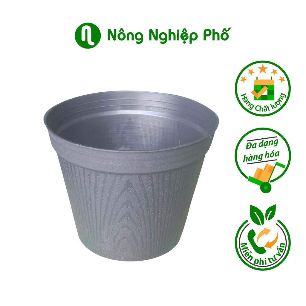 Chậu nhựa vân gỗ