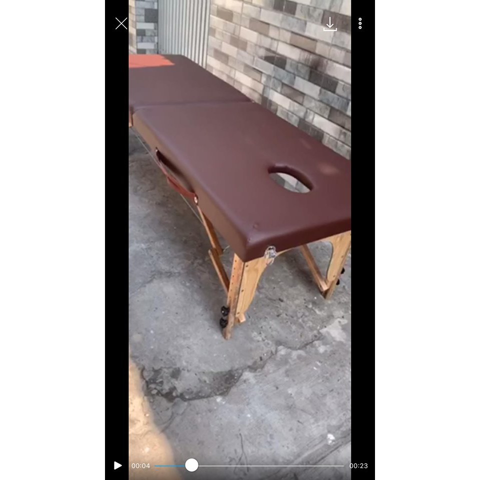 Giường Vali chân gỗ