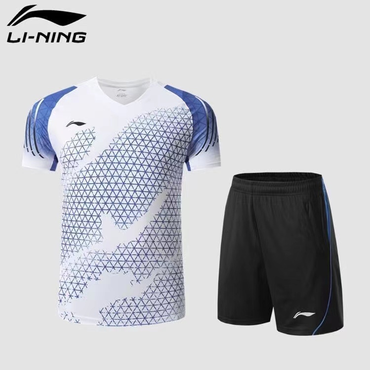 LI NING Bộ Đồ Thể Thao Chơi Cầu Lông Nam Nữ Thoáng Khí Nhanh Khô