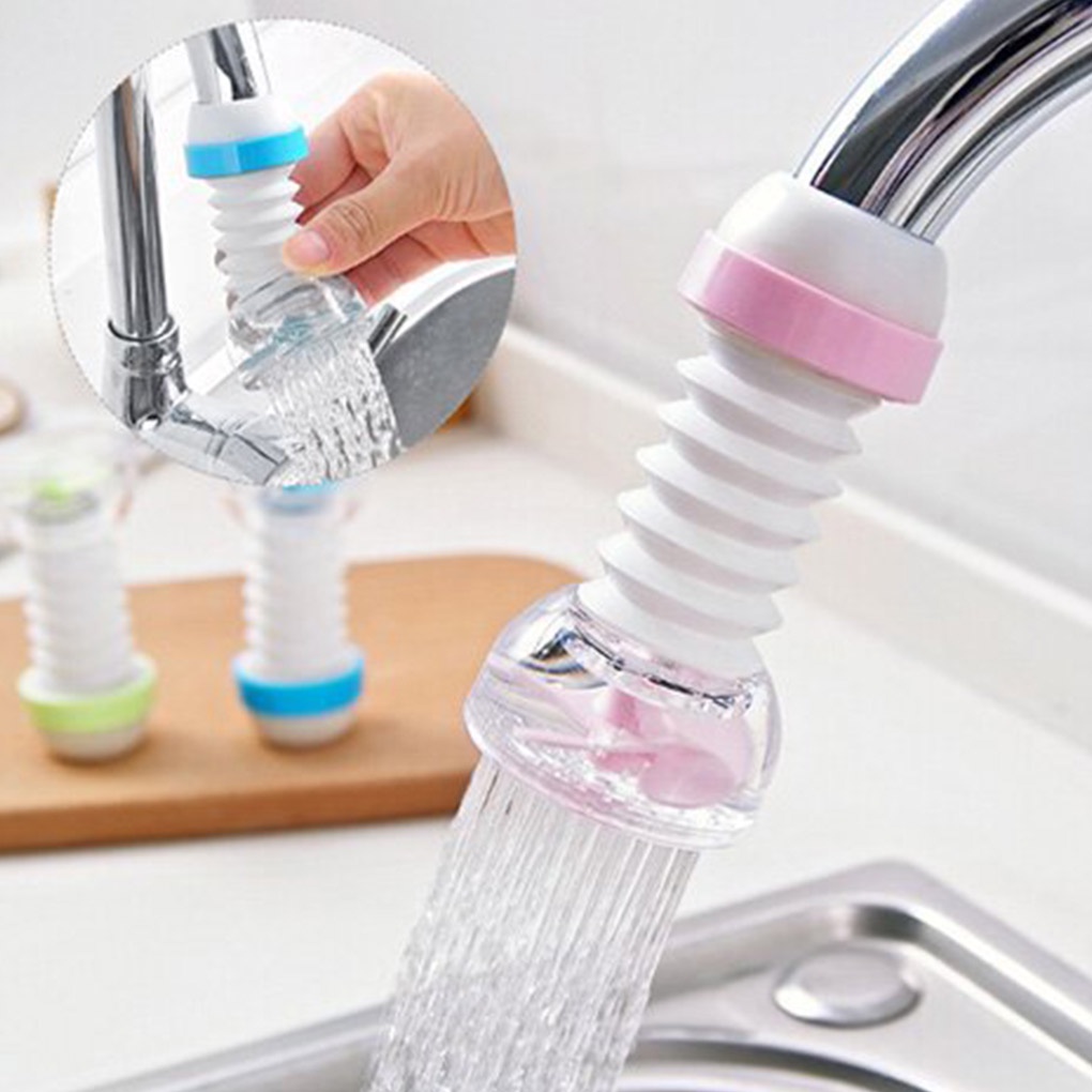 Kitchen Tap 360 Degree Rotating Faucet Head Splash-proof Water Saving Sprinkler for Bathroom Shower