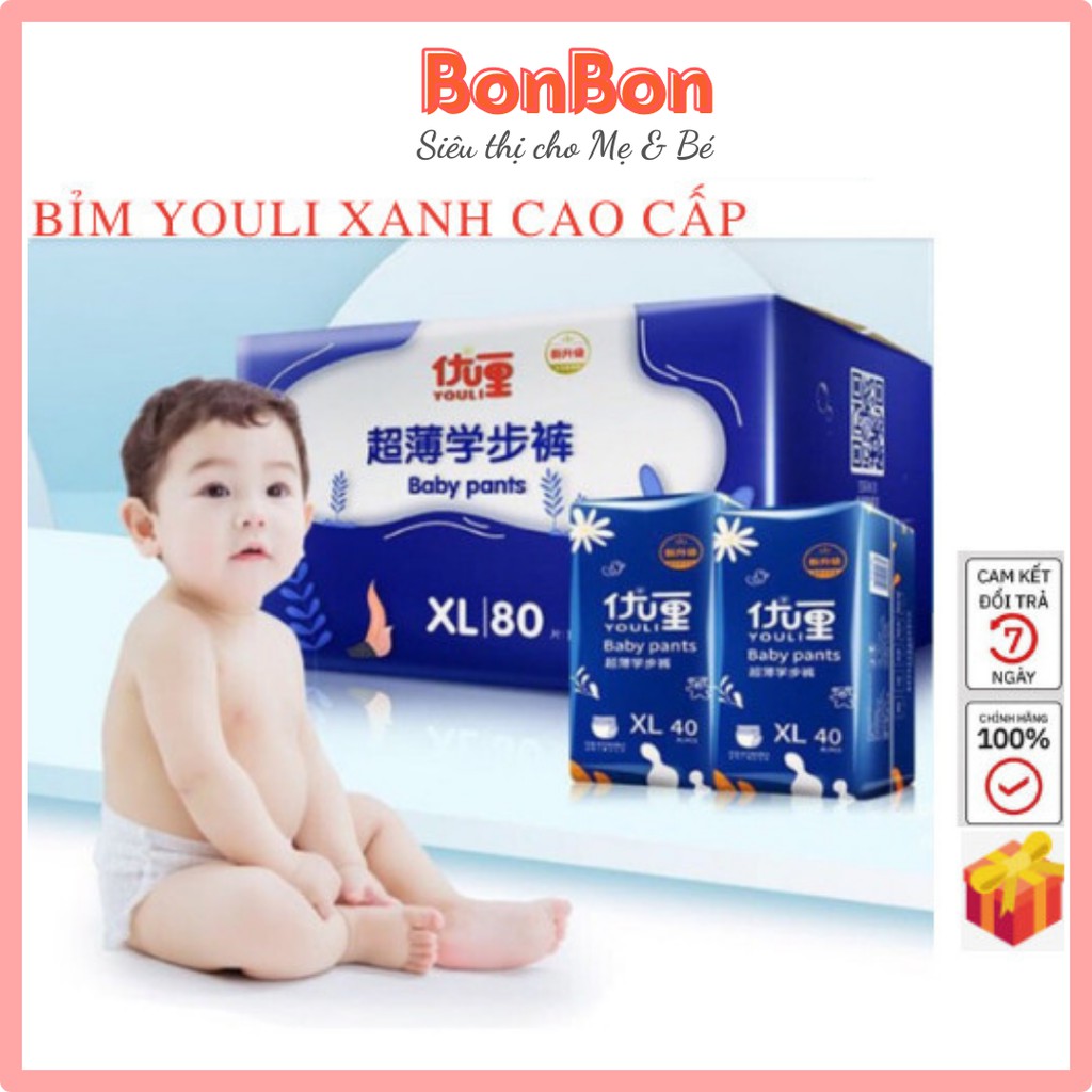 Bỉm Quần Youli nội địa trung cao cấp M88/L84/XL80/2XL72