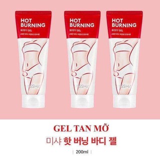 Kem tan mỡ hot burning perfect body gel missha 200ml