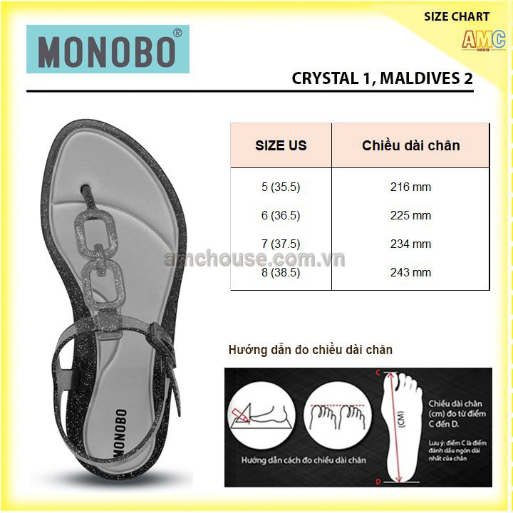 Giày sandal Thái Lan nữ xỏ ngón MONOBO - AVA 1