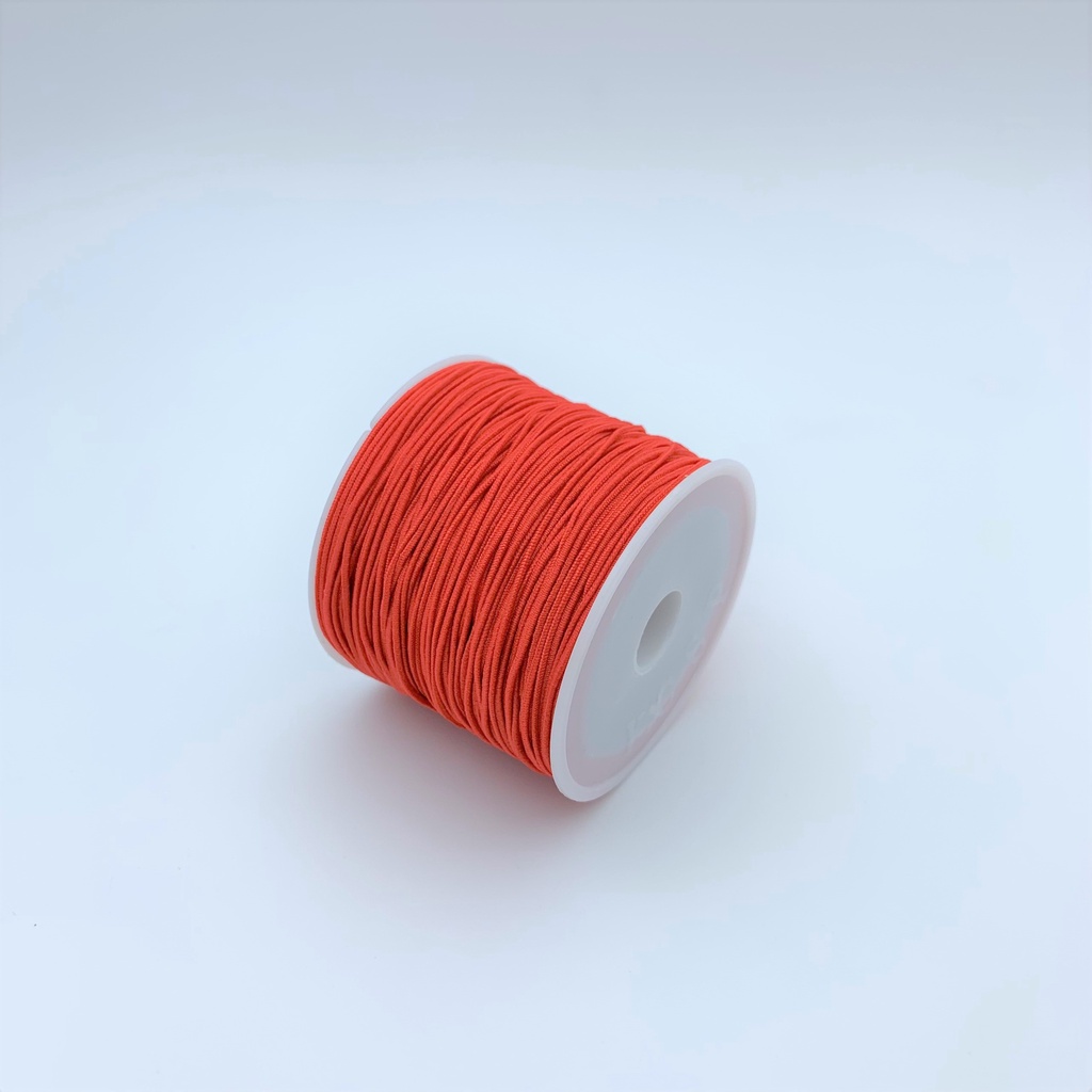 Dây chun bọc dù bên ngoài 0.6mm 37m siêu bền để xâu vòng lỗ lớn nhiều màu - Charm Bạc 925 - PKCHUNVG