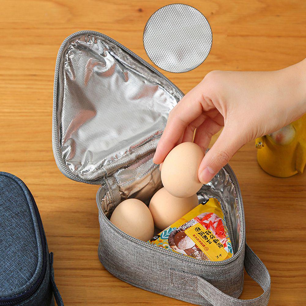 Túi Lá Nhôm Cách Nhiệt Hình Tam Giác Đựng Thực Phẩm Cho Học Sinh