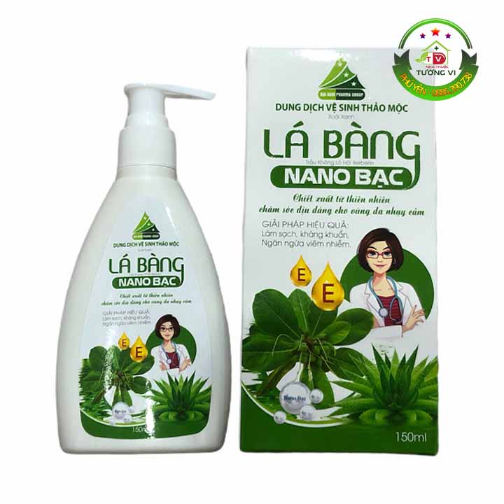 Dung dịch vệ sinh thảo mộc Lá Bàng Nano Bạc – Làm sạch, kháng khuẩn, ngăn ngừa viêm nhiễm