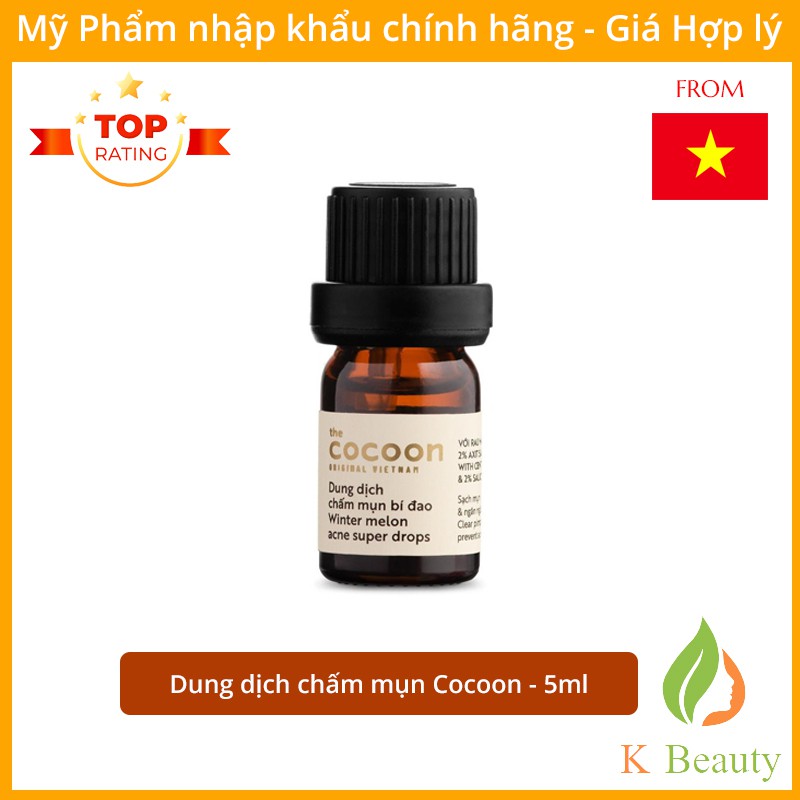 Dung dịch chấm mụn bí đao Cocoon - Winter Melon Acne Super Drops - Hàng Việt Nam Chính Hãng - 5ml