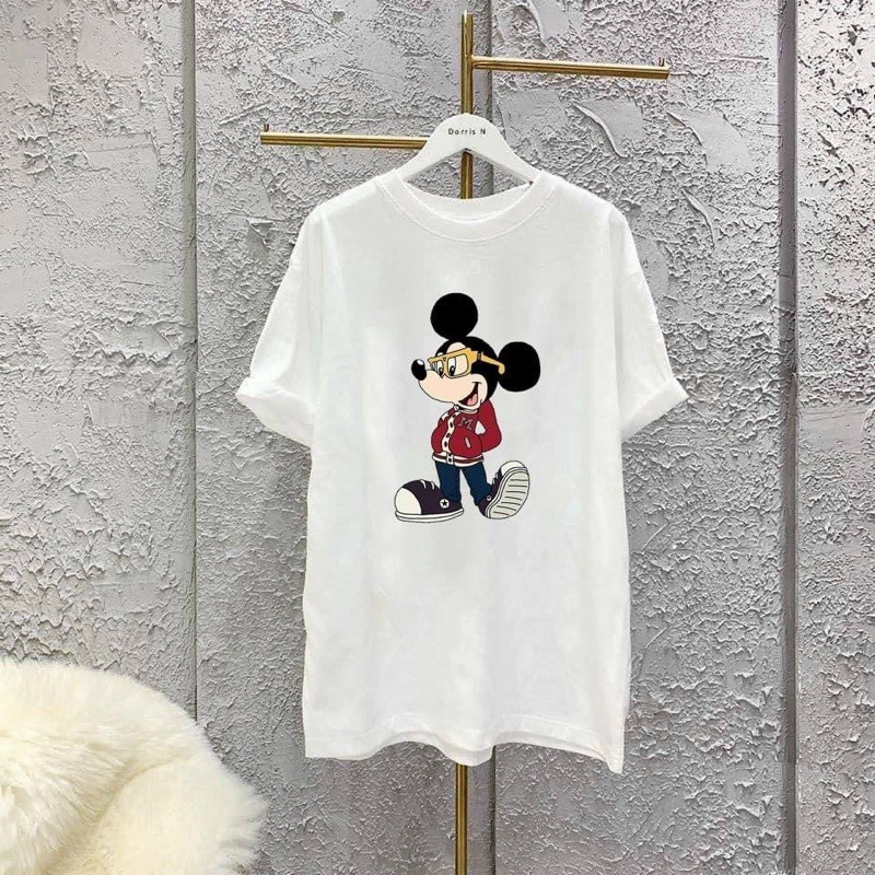 [Mã FAMAYWA giảm 10K đơn 50K] Áo Thun Nữ Cổ Tròn in Hình Dễ Thương Chất Thun Mịn Mát | BigBuy360 - bigbuy360.vn