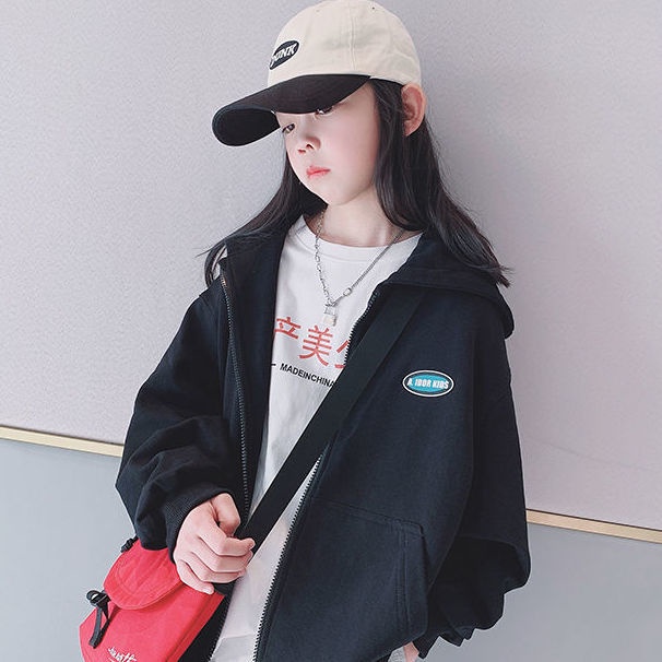 Gmn Giao Hàng Nhanh Chóng Áo Khoác Cardigan Mỏng Có Dây Kéo Phong Cách Mùa Xuân 2022 Kích Thước Vừa Và Lớn Phong Cách Mới Cho Bé Gái