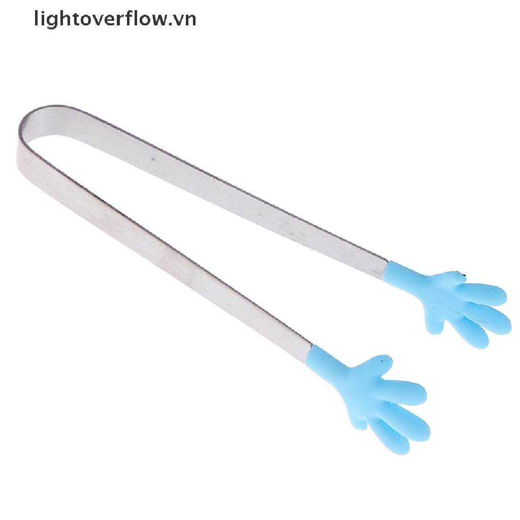 Kẹp Gắp Đá / Thức Ăn Bằng Thép Không Gỉ Và Silicon Tiện Dụng Cho Nhà Bếp