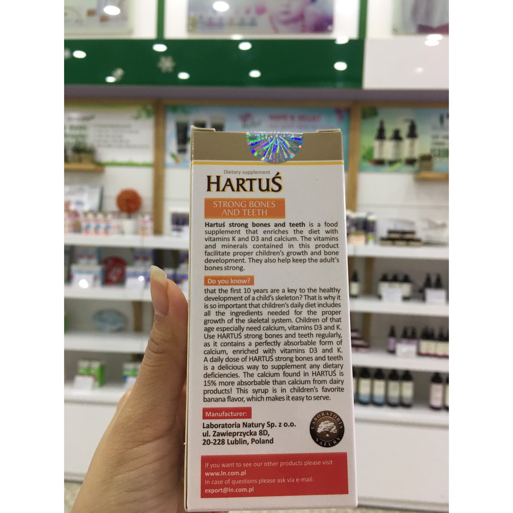 (Hàng Nhập Khẩu Ba Lan) Siro Hartus Appetite 150ml - Cải thiện chứng biếng ăn của trẻ trên 1 tuổi