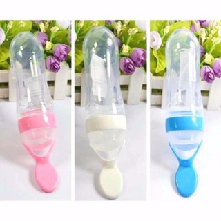 Bình thìa ăn dặm silicon cho bé - 90ml