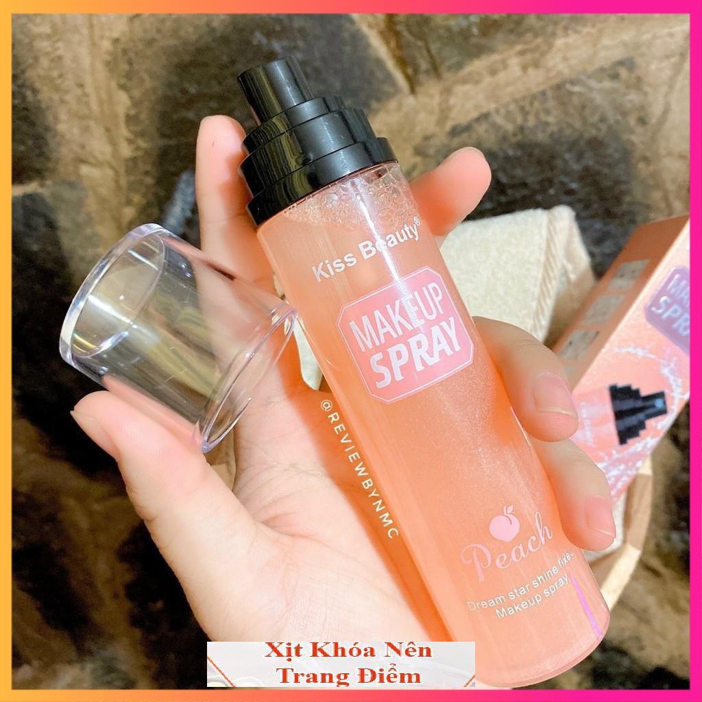 Xịt khóa nền Kiss Beauty hương Đào 110ml giữ lớp trang điểm cố định lâu trôi Ht1 | BigBuy360 - bigbuy360.vn