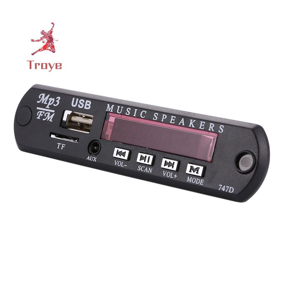 Bảng Mạch Giải Mã Âm Thanh Mp3 Wma 12v Usb Tf Fm Cho Xe Hơi