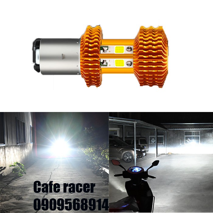 Bóng led light M6 siêu sáng trắng Suzuki GD110 EN125 En150 tay ga honda SCR