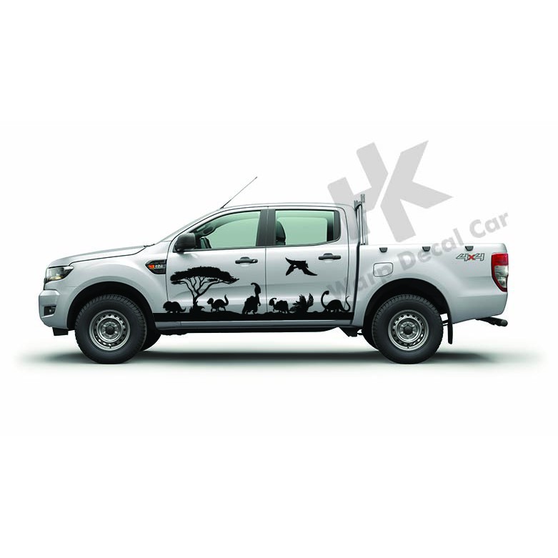 Tem xe ford ranger dán 2 bên sườn  - Decal ford ranger