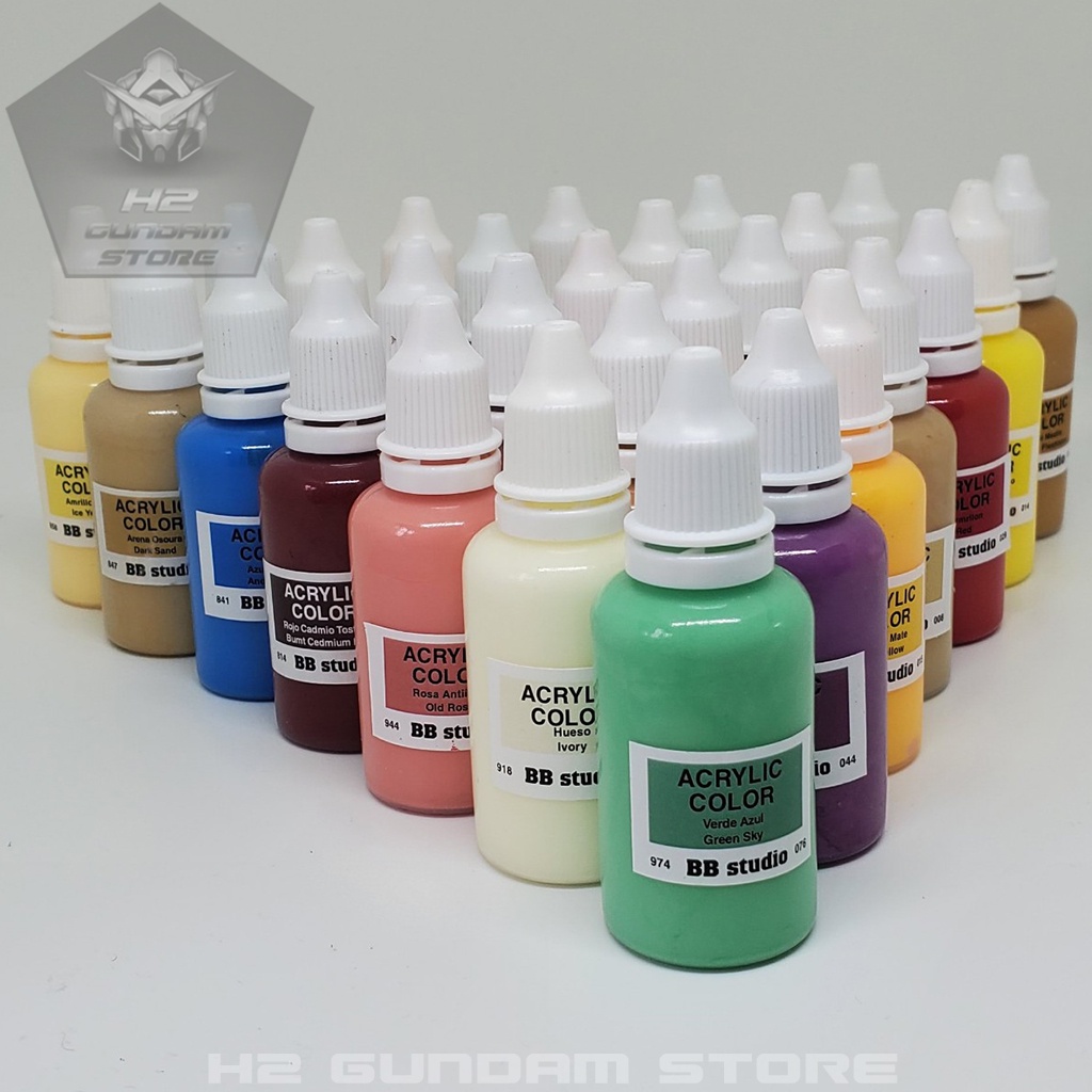 Sơn mô hình gốc Acrylic BB Studio mã 041 - 060
