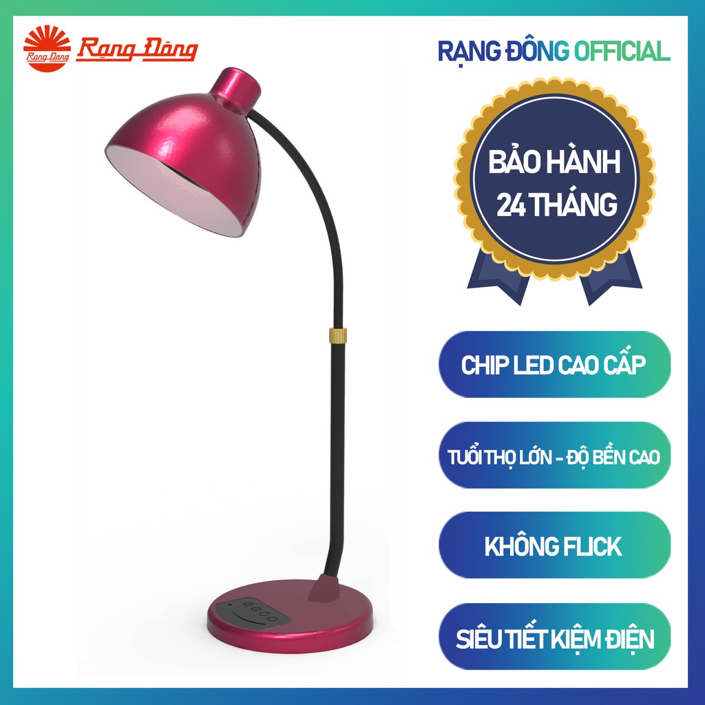 Đèn bàn LED đổi màu Rạng Đông Model: RD-RL-68.WF