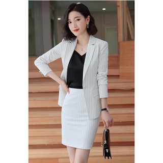 [Areum_Vest] - Bộ vest sọc nữ cao cấp, áo balzer Hàn Quốc cao cấp thời trang
