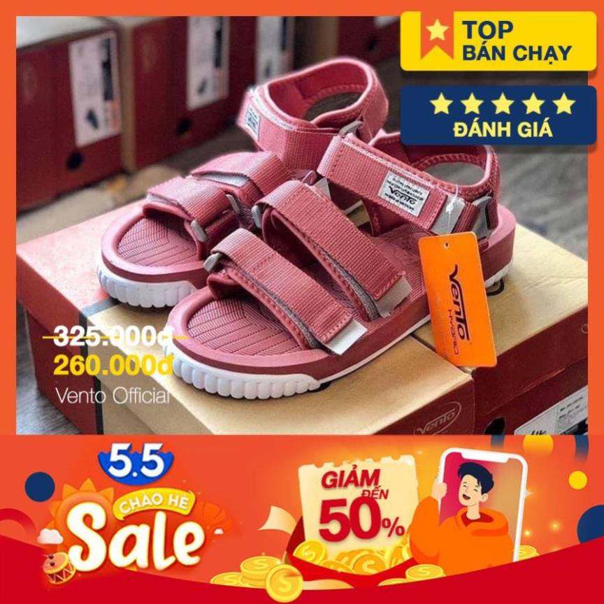 GIÀY SANDAL VENTO CHÍNH HÃNG 9801-NÂU [ẢNH THẬT-Full size 35-44]  [GIÀY SANDAL NAM NỮ] -new221