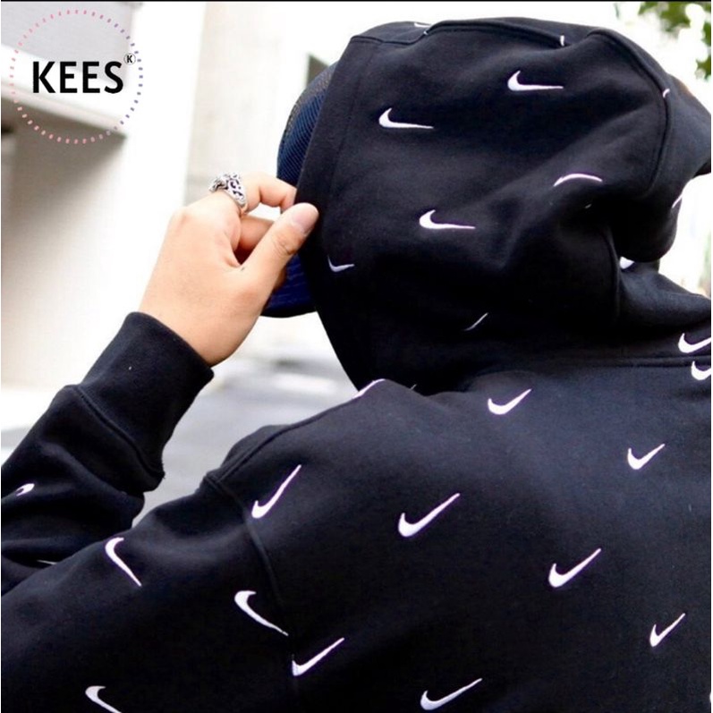 Áo Hoodie Swoosh Thêu Full Vải Nỉ - Hàng Chất Lượng