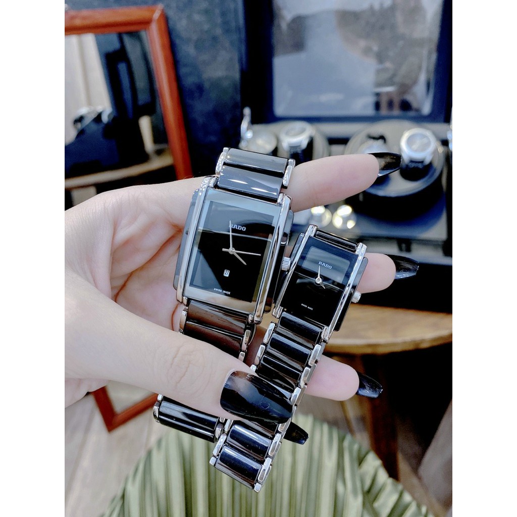 Đồng hồ cặp đôi, đồng hồ nam nữ RADO chính hãng full box, thiết kế siêu sang trọng, thời trang cao cấp