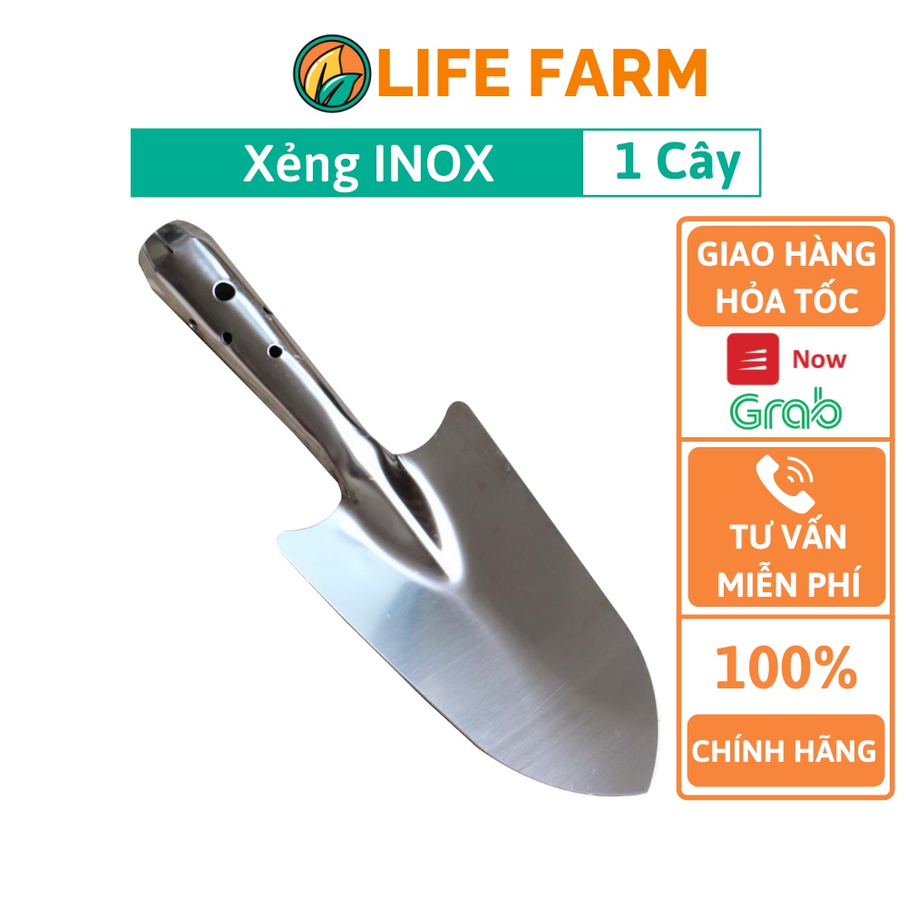 Xẻng Inox Làm Vườn Kích Thước Trung (XEG-001)