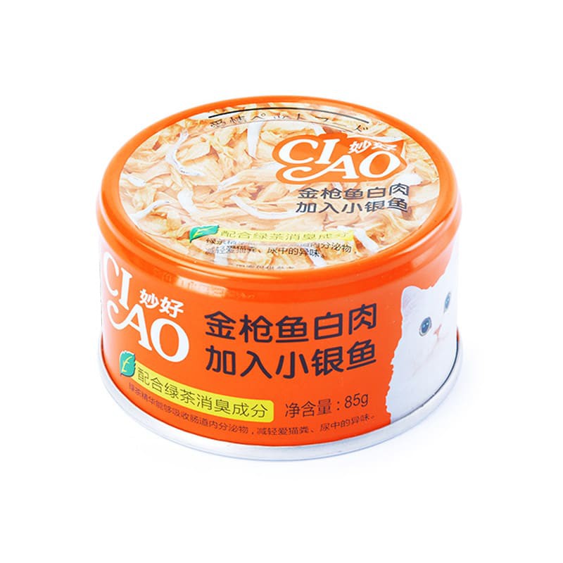 Thức ăn Pate cho mèo Inaba Ciao Whitey hộp 85g nhiều vị (Tốt nhất của Nhật )