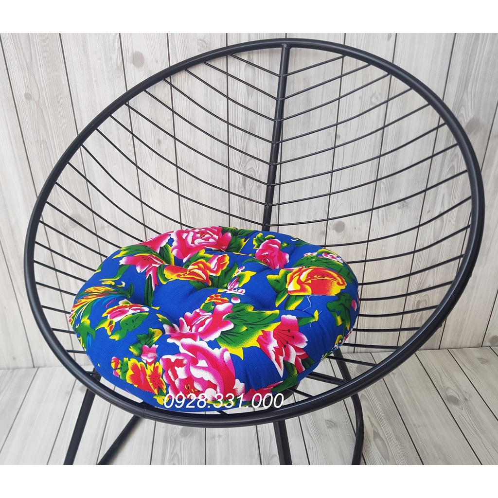 Đệm ngồi Vải Công Phượng hình tròn 40x40x8cm