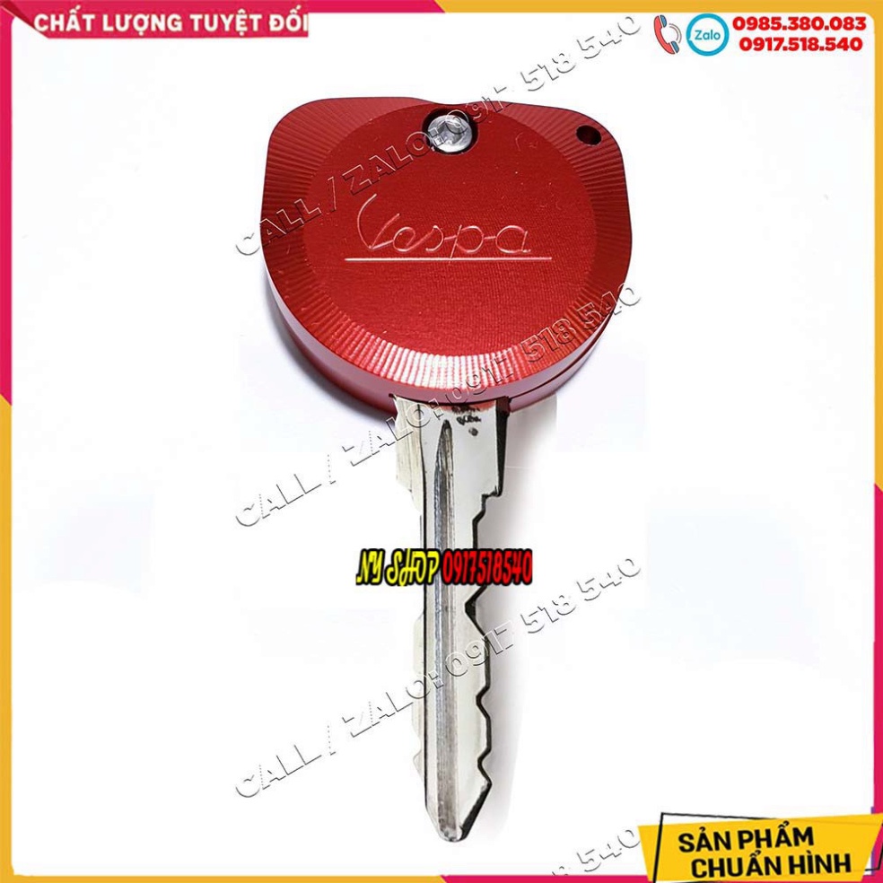 ỐP NHÔM CNC CHÌA KHÓA VESPA , LIBETY - tặng kèm lục giác Ảnh thật Sp