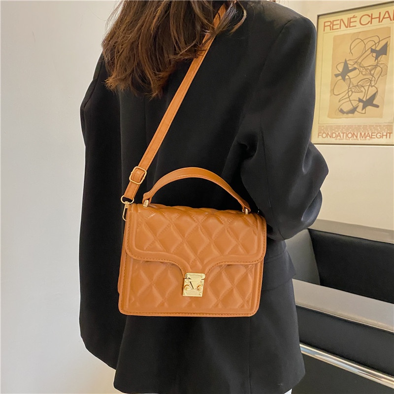 Túi đeo vai IELGY dáng vuông cỡ nhỏ thiết kế đơn giản thời trang cho nữ