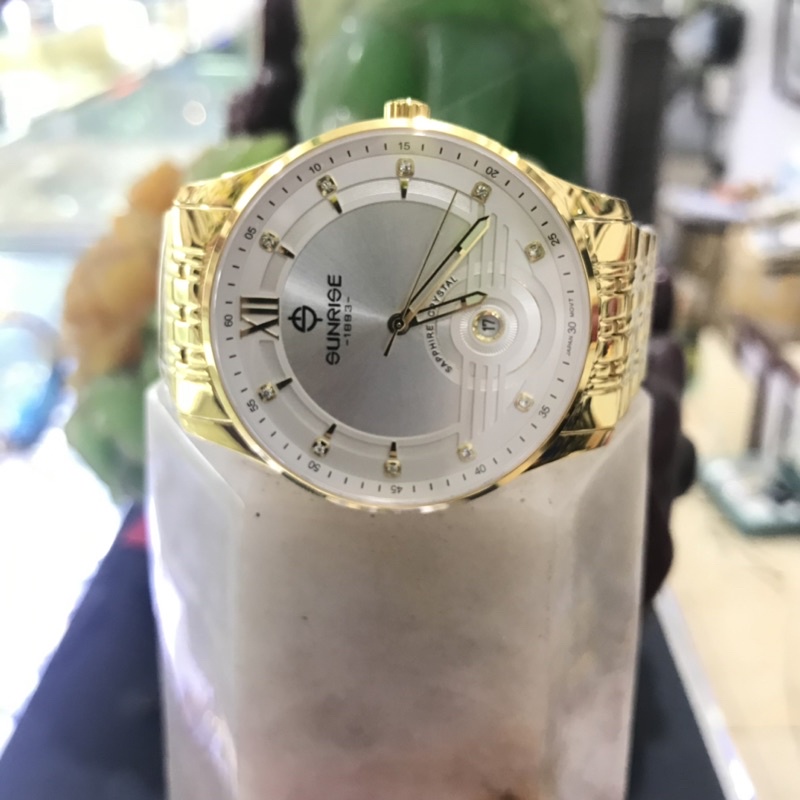 Đồng hồ nam SUNRISE 1226SA Full hộp, thẻ chính hãng, Kính Saphire chống xước