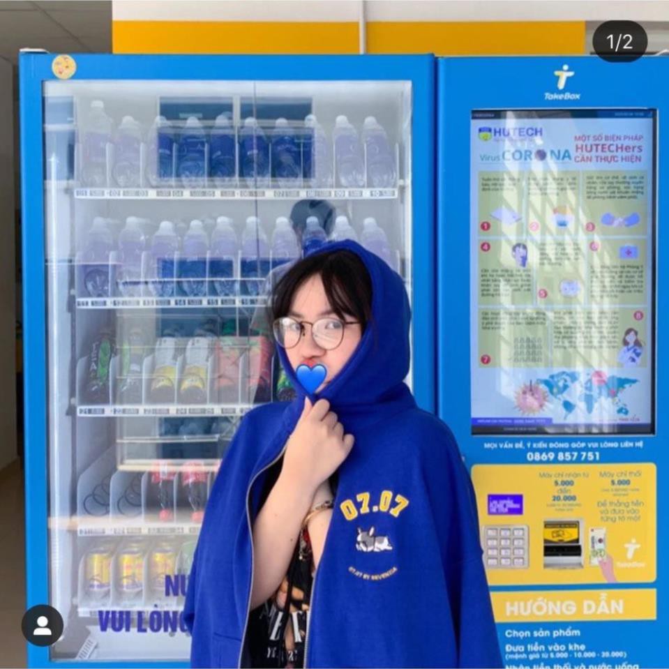 Áo khoác unisex form rộng Nỉ 07.07nam nữ thời trang kmg hot của năm