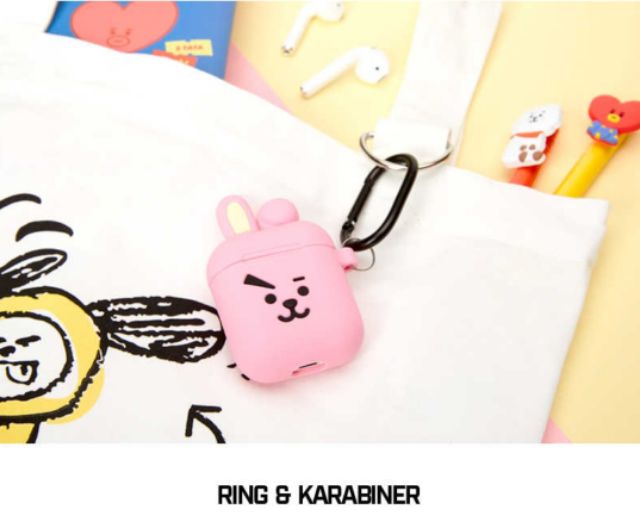 (CÓ SẴN COOKY) Case airpods BT21 (HÀNG OFFICIAL)