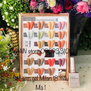 SET SƠN GEL MILAN 18 MÀU
