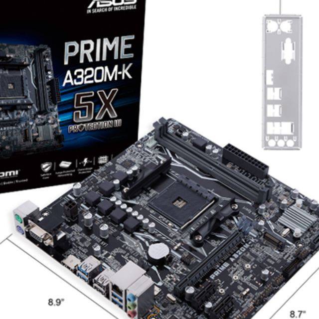 [Mã ELFLASH3 hoàn 10K xu đơn 20K] Chặn main ASUS PRIME A320M-K A320M K