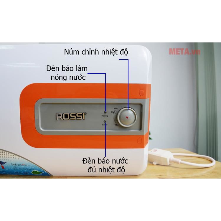 Bình nóng lạnh Rossi Ti DI 15L,20L,30L Bình ngang, Bình Vuông