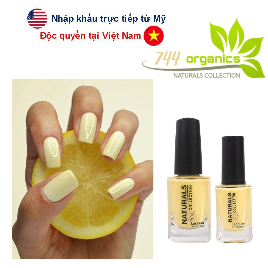 [Chính Hãng] Sơn móng tay Organic màu vàng pastel 744