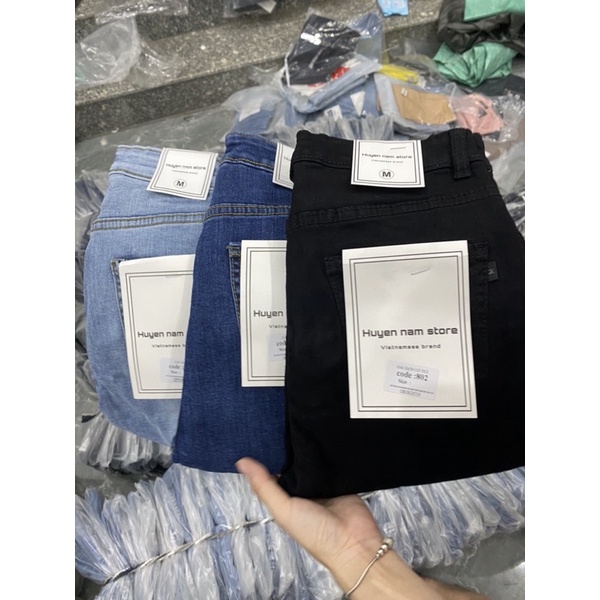 [ gia si ] quần jean 1 khuy cạp cao