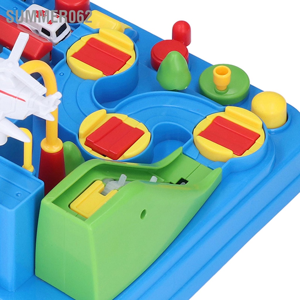 Summer062 Đường đua Xe phiêu lưu Bộ đồ chơi lắp ráp tự làm ABS cho trẻ mẫu giáo Đồ trong nhà Mẫu 3+