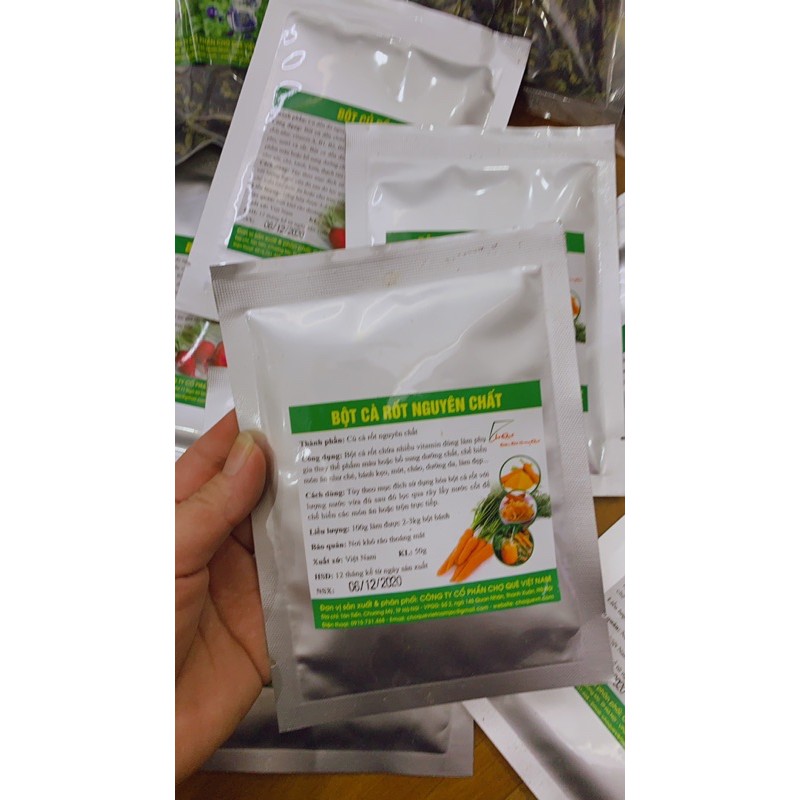 Bột cà rốt - gói 50gr