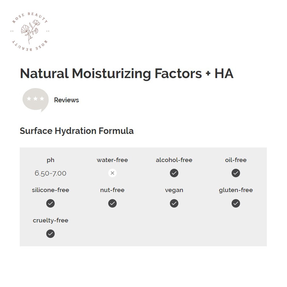 Kem dưỡng ẩm The Ordinary Natural Moisturizing Factors + HA cấp nước cho da