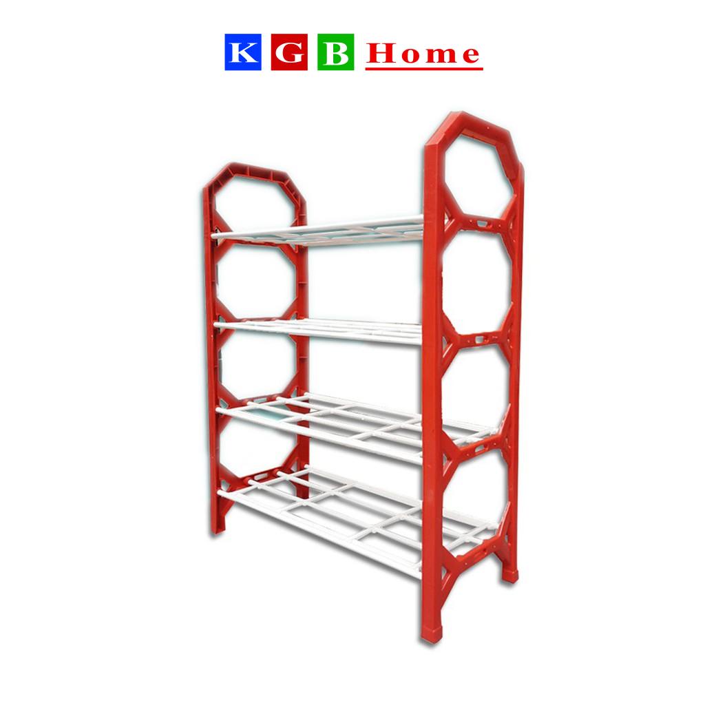 Kệ Giày Dép Nhựa 4 Tầng Đa Năng 42x18x56cm