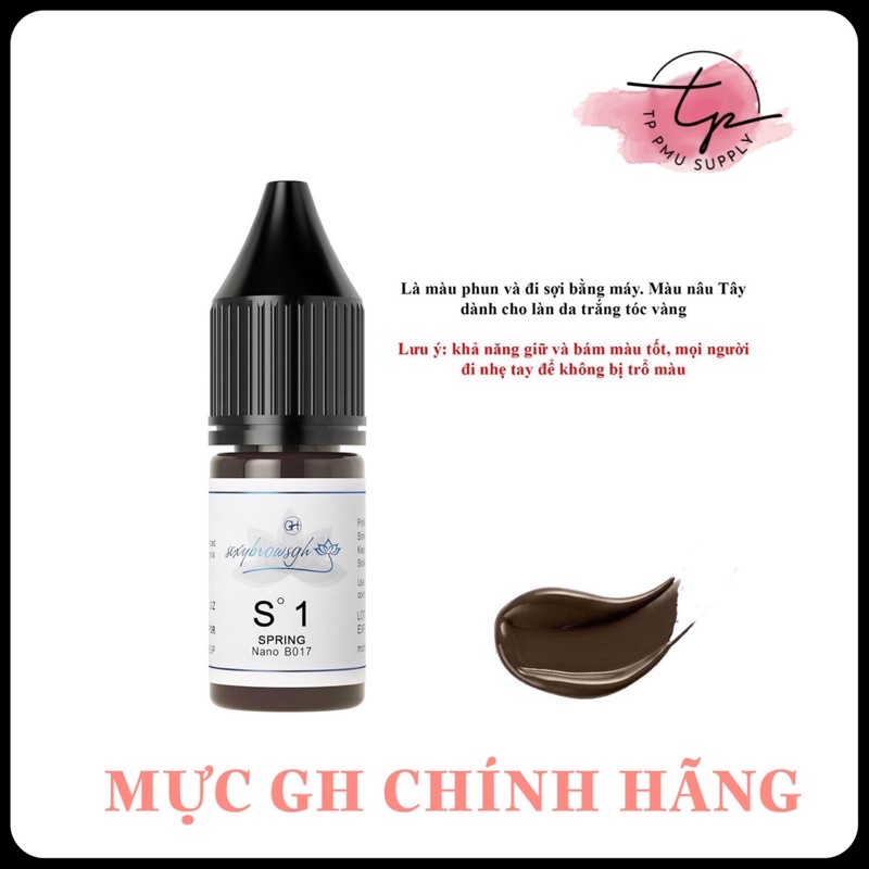 MỰC GH ĐI SỢI HAIRSTROKE, PHUN MÀY SIÊU BÁM