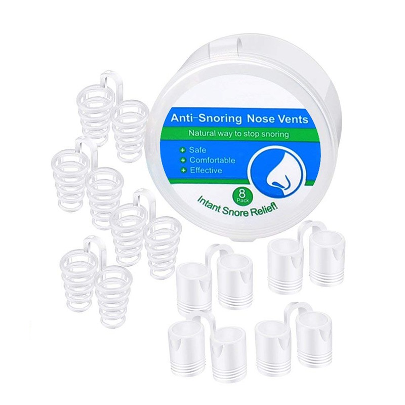 Set 8 nút thông hơi mũi chống ngáy sử dụng tiện lợi