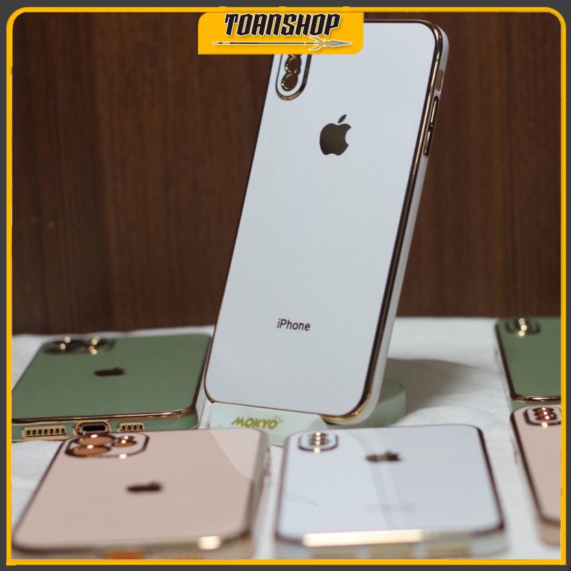 Ốp iphone - Ốp lưng iphone 12 Tota viền xi dẻo mạ vàng cực chất cho iphone 12/mini/pro/promax